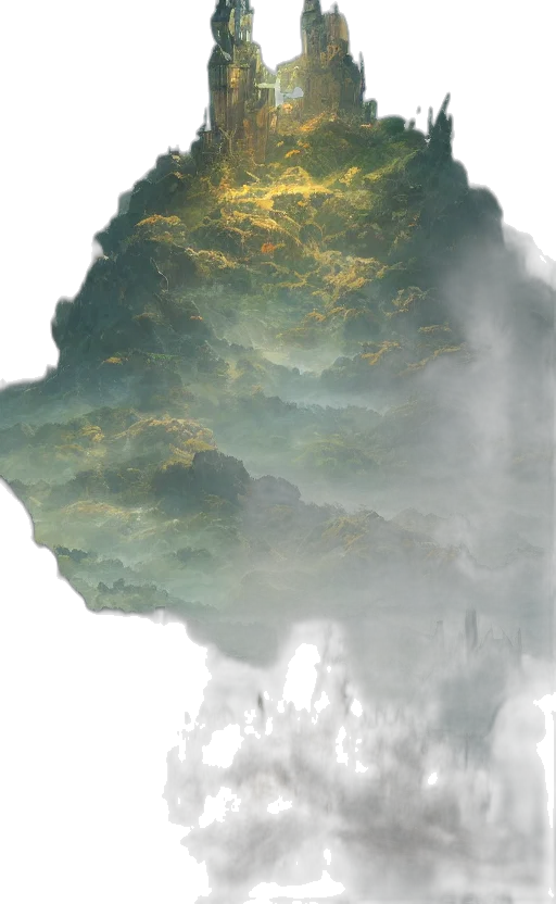 dragon, sword, crown, tree transparent PNG cut-out