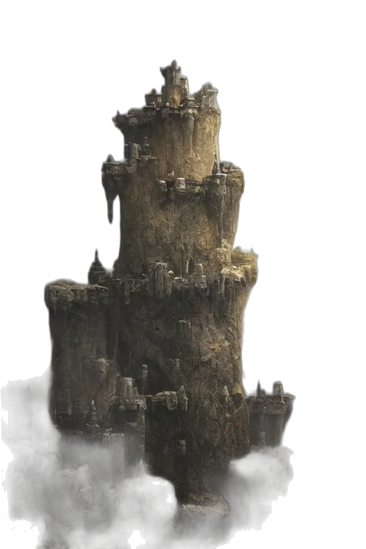 crown, building, dragon, sword transparent PNG cut-out