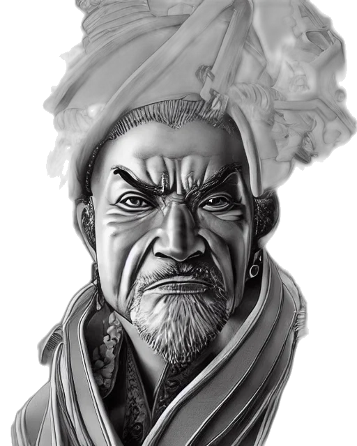face, staff, mask, pencil sketch transparent PNG cut-out