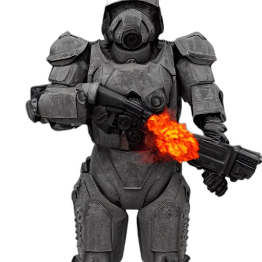 robot, weapon, staff, concept art transparent PNG cut-out