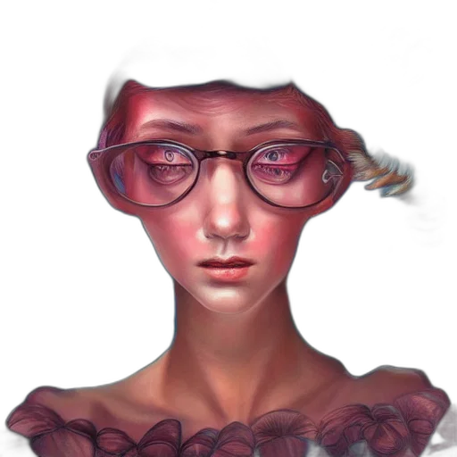 face, crown, mask, creature transparent PNG cut-out
