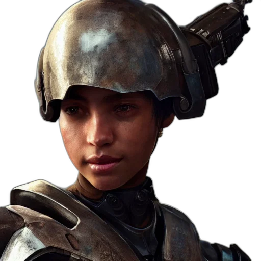 face, robot, hat, weapon transparent PNG cut-out
