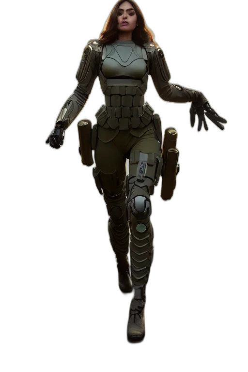 robot, weapon, staff, creature transparent PNG cut-out