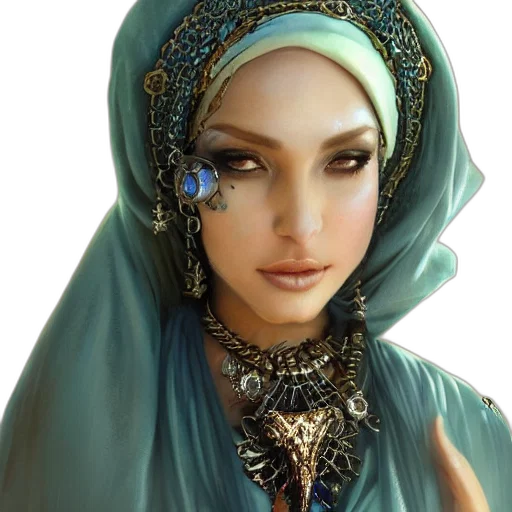 jewelry, face, crown, staff transparent PNG cut-out