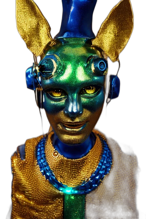mask, robot, jewelry, staff transparent PNG cut-out