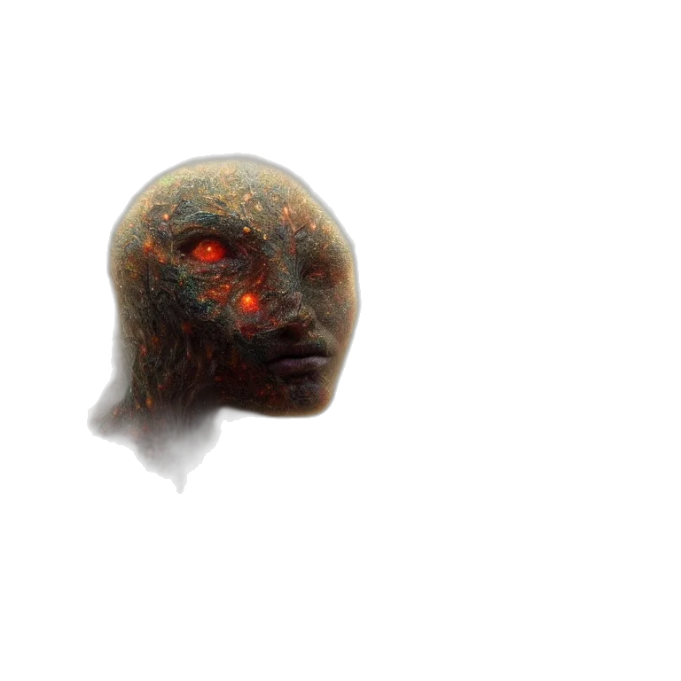 face, mask, robot, creature transparent PNG cut-out