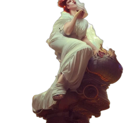 dress, crown, staff, sword transparent PNG cut-out