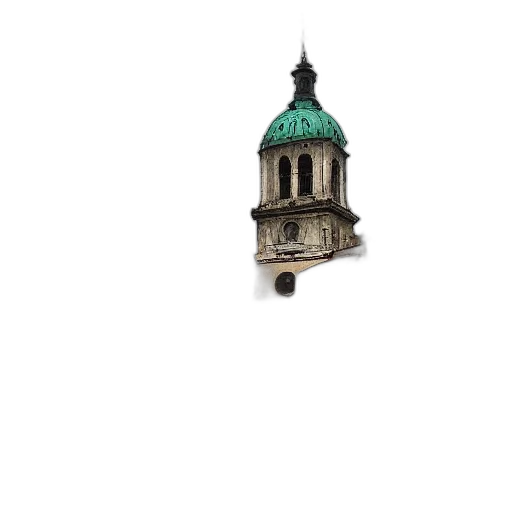 building, hat, umbrella, dress transparent PNG cut-out