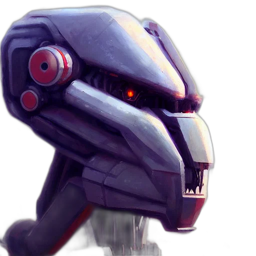 robot, creature, concept art, pixel art transparent PNG cut-out