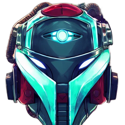 robot, mask, face, concept art transparent PNG cut-out
