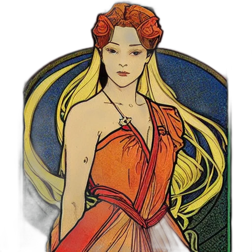 dress, jewelry, fantasy art, pixel art transparent PNG cut-out