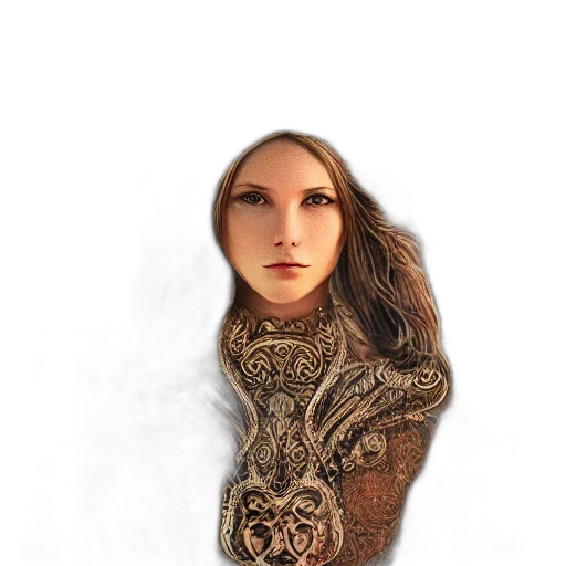 face, jewelry, mask, hair transparent PNG cut-out