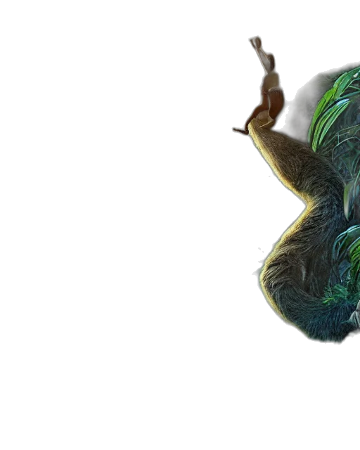 dragon, creature, hair, mask transparent PNG cut-out