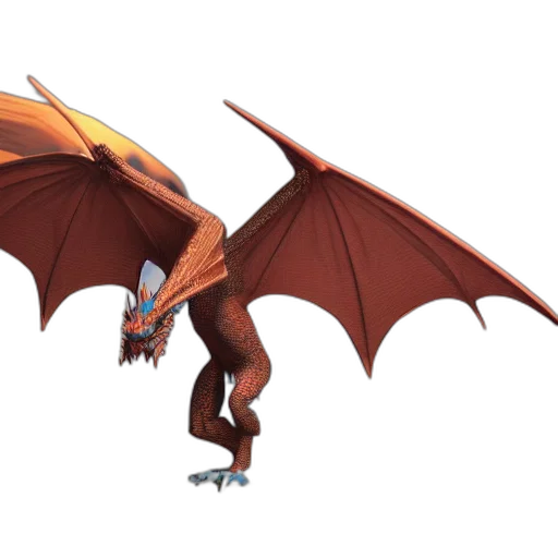 dragon, creature, animal, staff transparent PNG cut-out