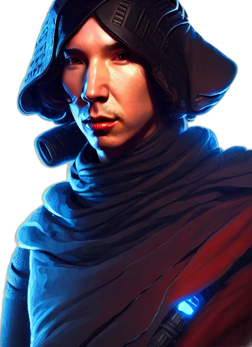 face, staff, concept art, fantasy art transparent PNG cut-out