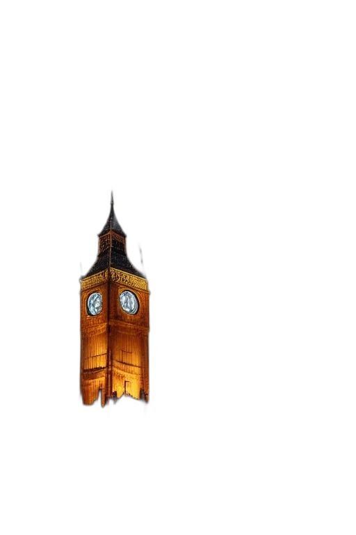 building, umbrella, 3d render, photorealistic transparent PNG cut-out