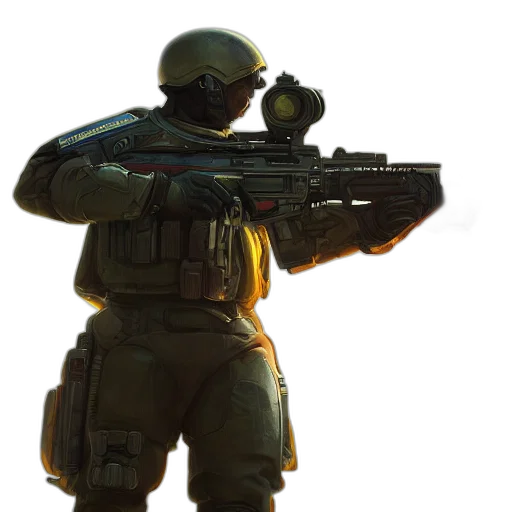 weapon, staff, robot, face transparent PNG cut-out
