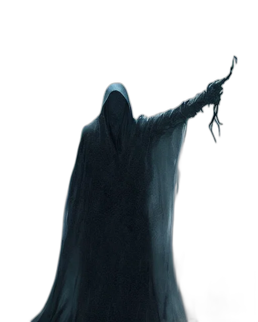 staff, creature, dress, mask transparent PNG cut-out
