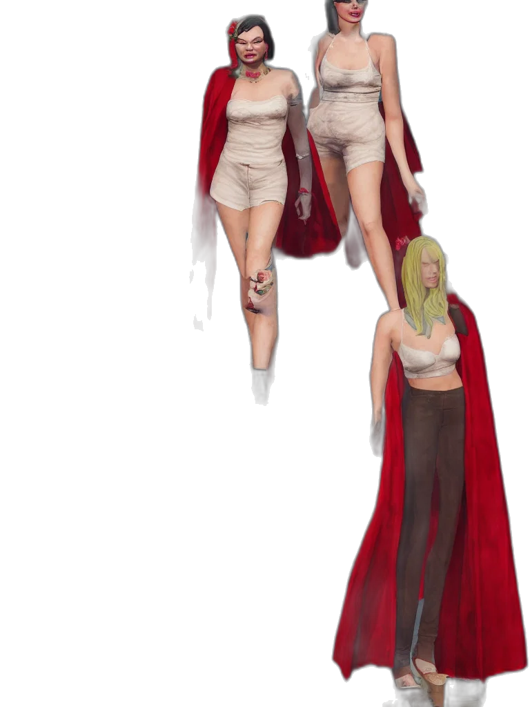 dress, concept art, fantasy art, 3d render transparent PNG cut-out
