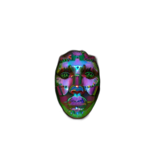 mask, face, creature, crown transparent PNG cut-out