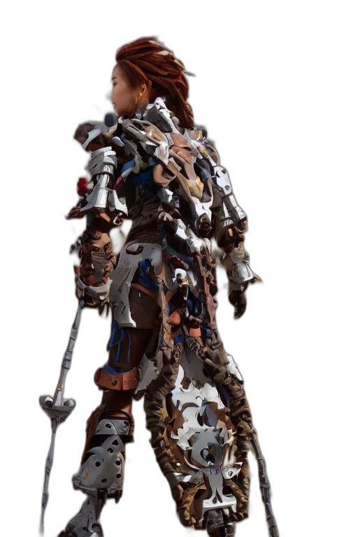 robot, staff, weapon, sword transparent PNG cut-out