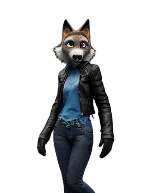 jacket, animal, mask, staff transparent PNG cut-out