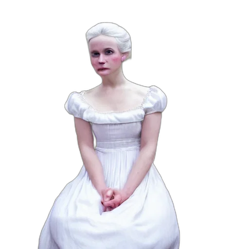 dress, crown, face, hat transparent PNG cut-out