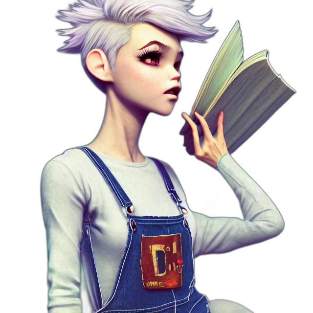 staff, face, robot, fantasy art transparent PNG cut-out