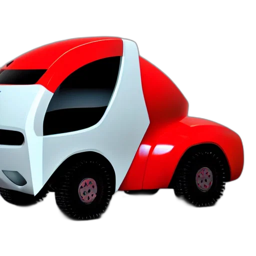car, robot, 3d render, concept art transparent PNG cut-out
