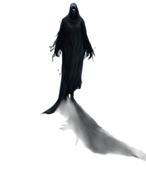 creature, dress, staff, hair transparent PNG cut-out
