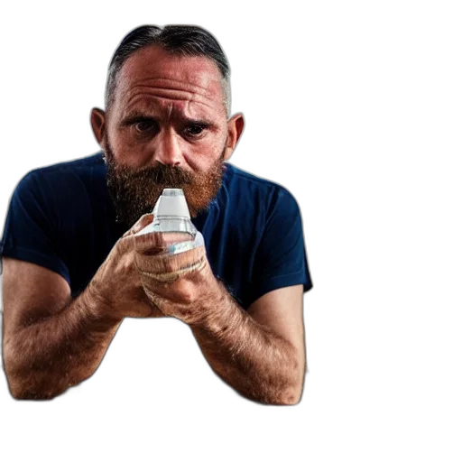 bottle, face, mask, animal transparent PNG cut-out