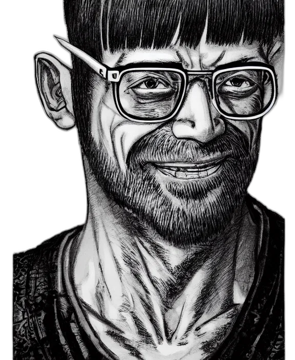 face, staff, cartoon, comic book art transparent PNG cut-out