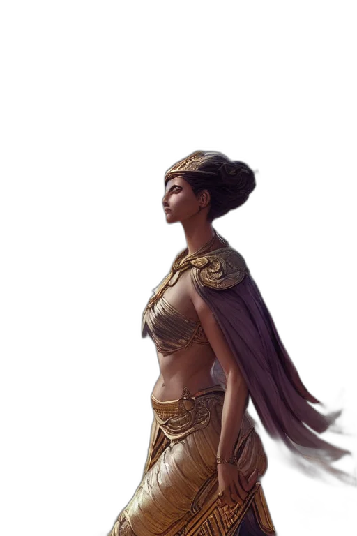 crown, dress, jewelry, staff transparent PNG cut-out