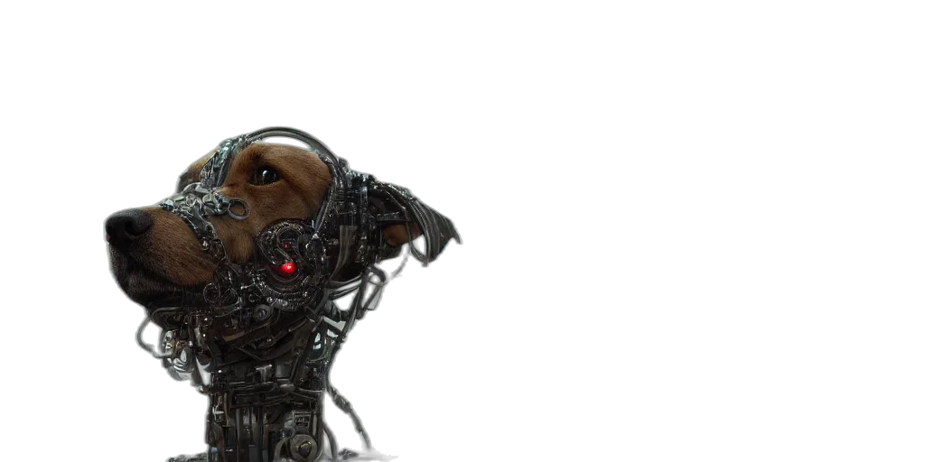 robot, creature, animal, cyberpunk transparent PNG cut-out