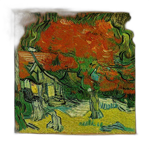 tree, concept art, oil painting, fantasy art transparent PNG cut-out