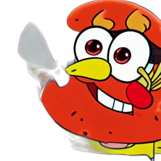 food, mask, cartoon, 3d render transparent PNG cut-out