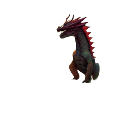 dragon, creature, animal, staff transparent PNG cut-out
