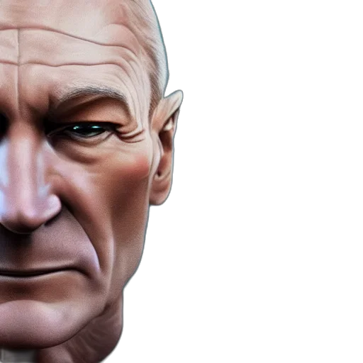face, 3d render, photorealistic, concept art transparent PNG cut-out