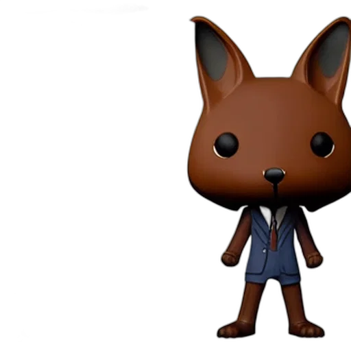 3d render, concept art, beastars, funko transparent PNG cut-out