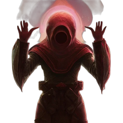 mask, staff, creature, face transparent PNG cut-out