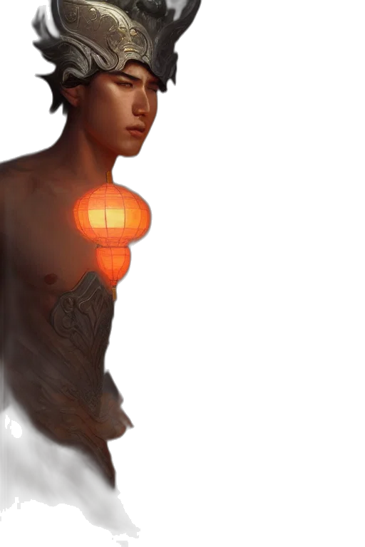 face, staff, mask, jewelry transparent PNG cut-out