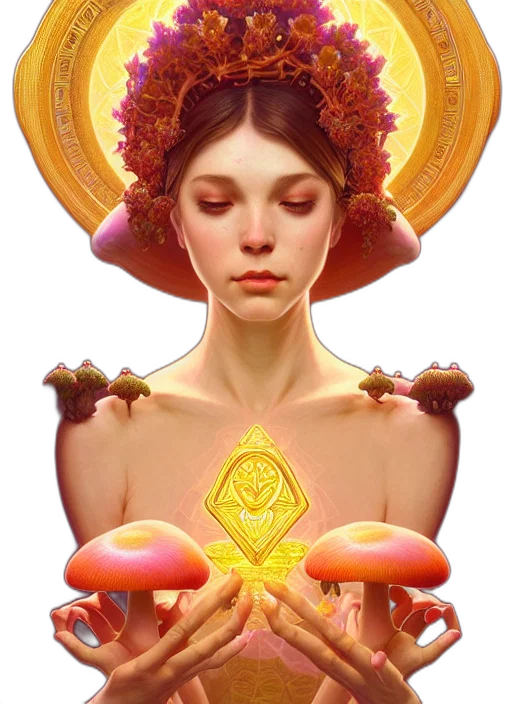 crown, jewelry, face, fantasy art transparent PNG cut-out