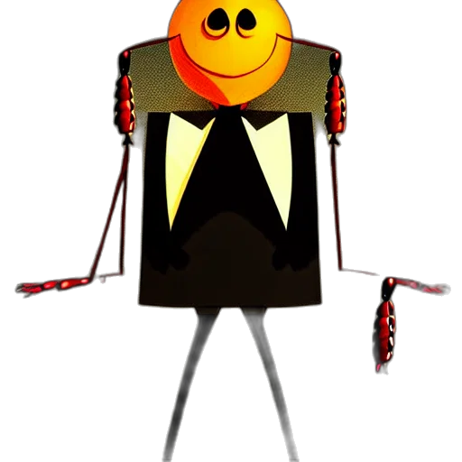 robot, jacket, staff, mask transparent PNG cut-out