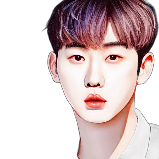face, photorealistic, watercolor, oil painting transparent PNG cut-out