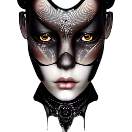 mask, face, robot, creature transparent PNG cut-out