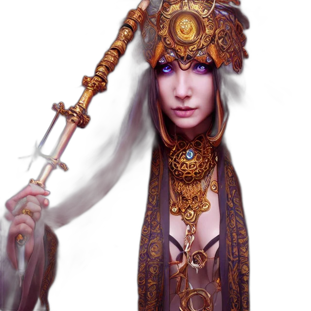 staff, jewelry, sword, crown transparent PNG cut-out