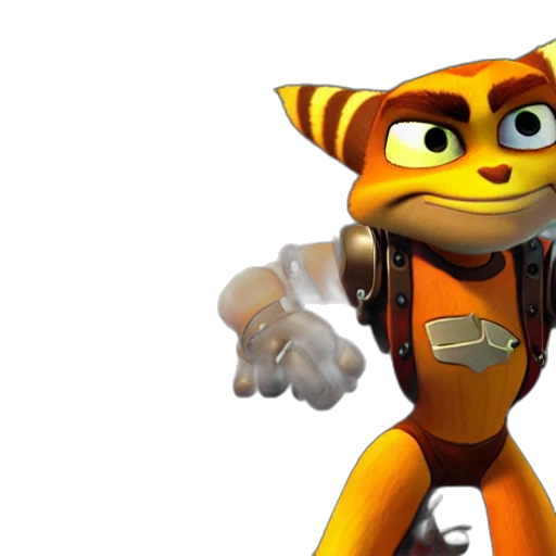 robot, 3d render, concept art, ratchet transparent PNG cut-out