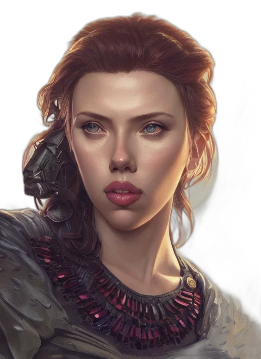 face, fantasy art, photorealistic, concept art transparent PNG cut-out
