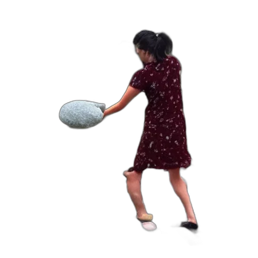dress, shoes, weapon, photorealistic transparent PNG cut-out