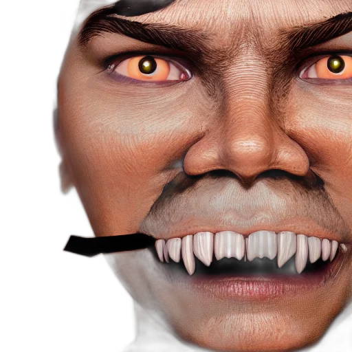 face, mask, staff, creature transparent PNG cut-out